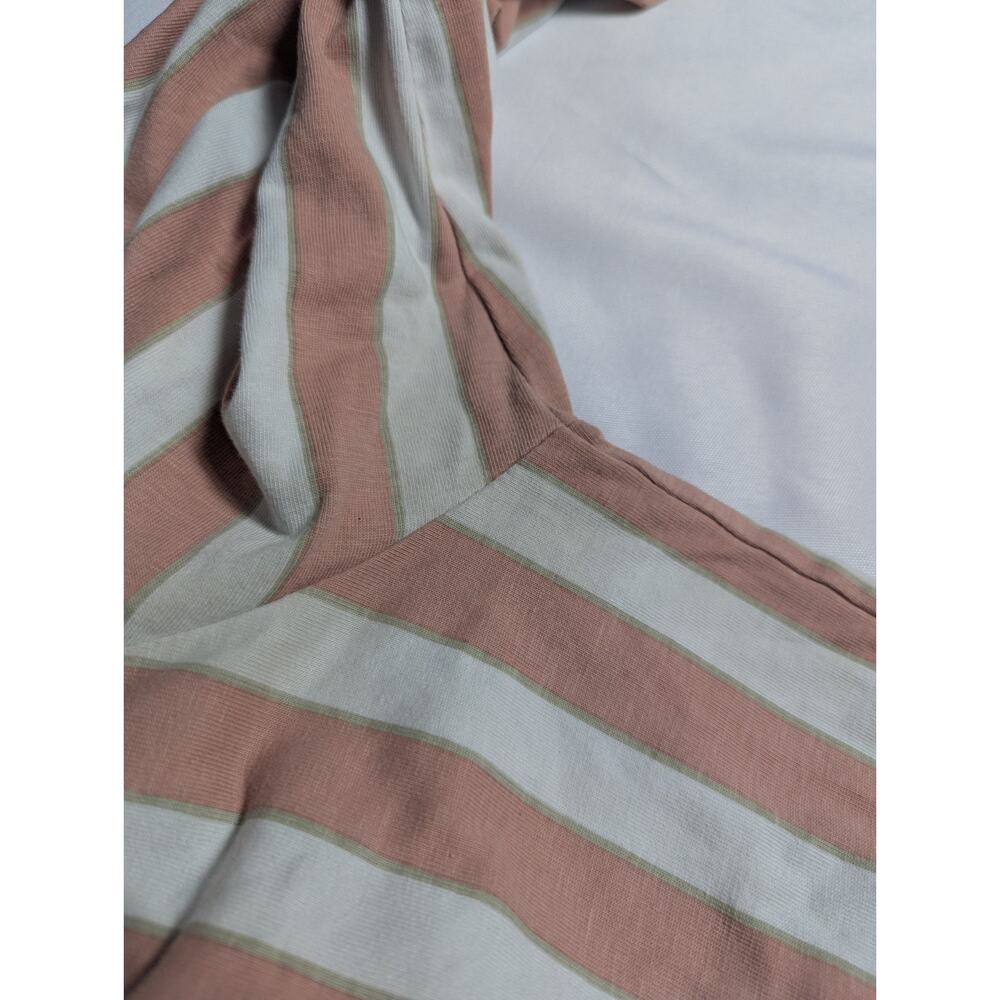 Guess Los Angeles Retro Pink White Striped Long Sleeve Shirt Unisex Mens Sz XL - Picture 7 of 8